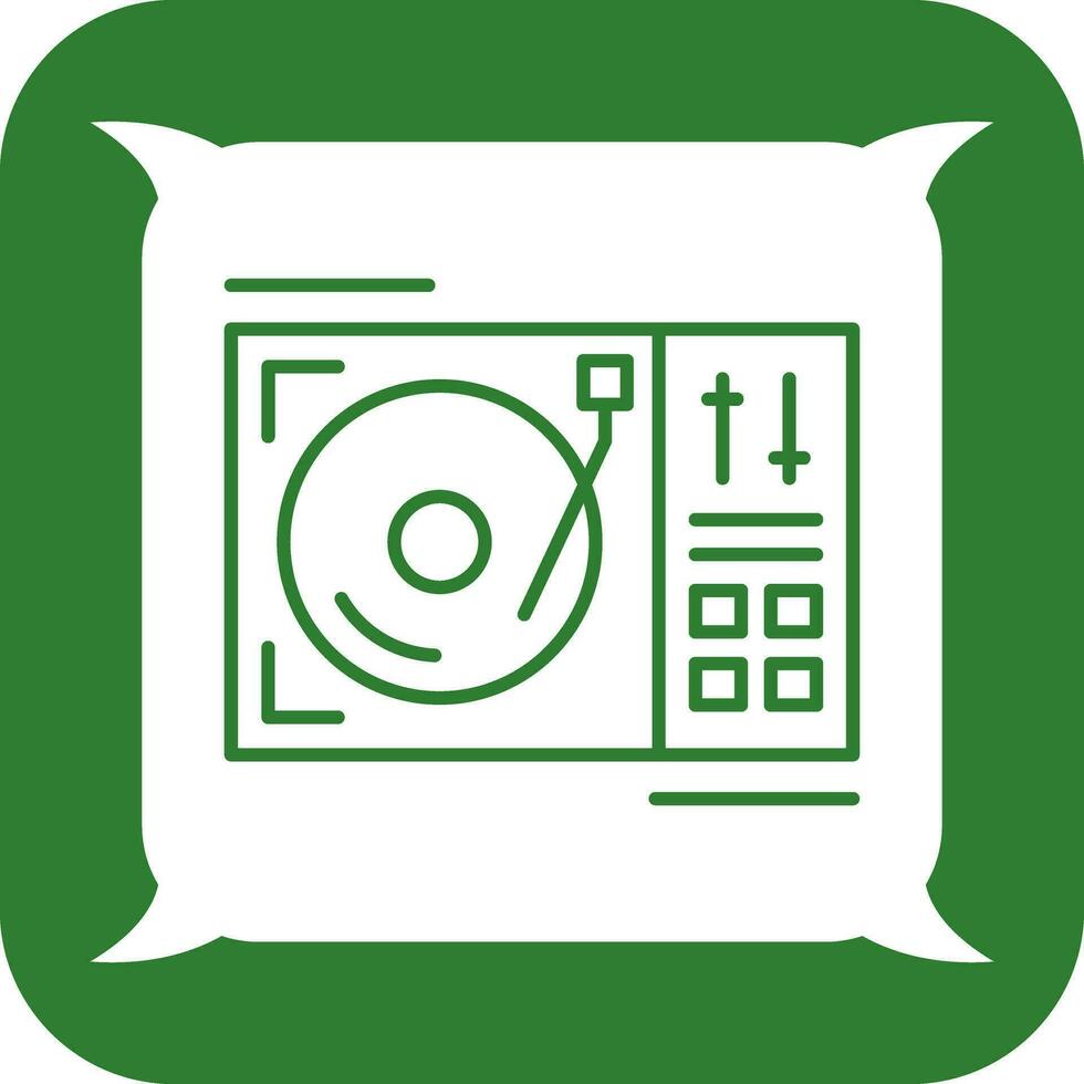 Turntable Vector Icon