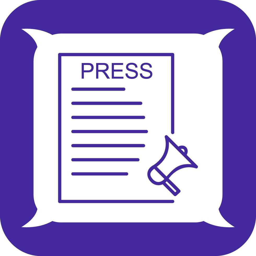 Unique Press Releases Vector Icon