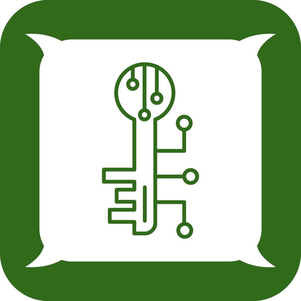 Electronic Key Vector Icon