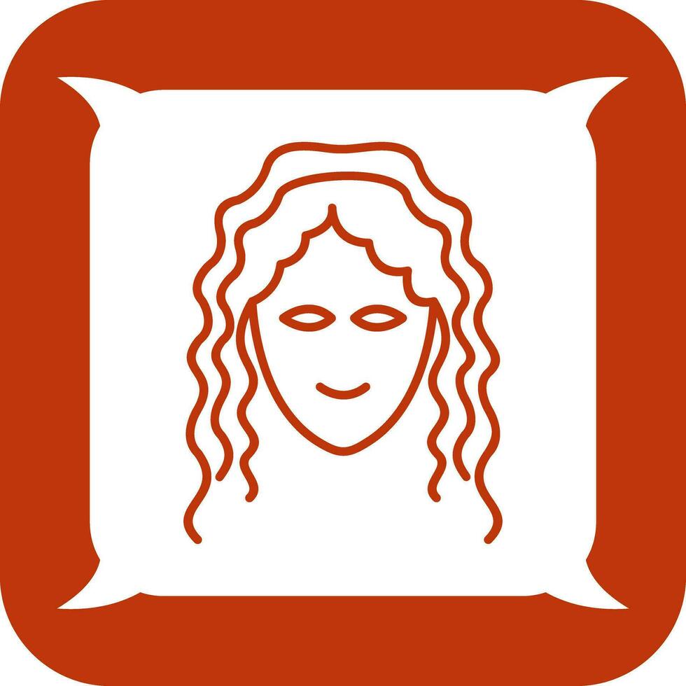 Hair Curly Vector Icon