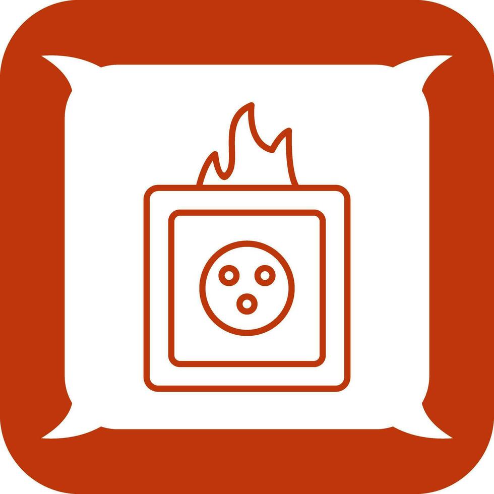 Unique Fire in Socket Vector Icon