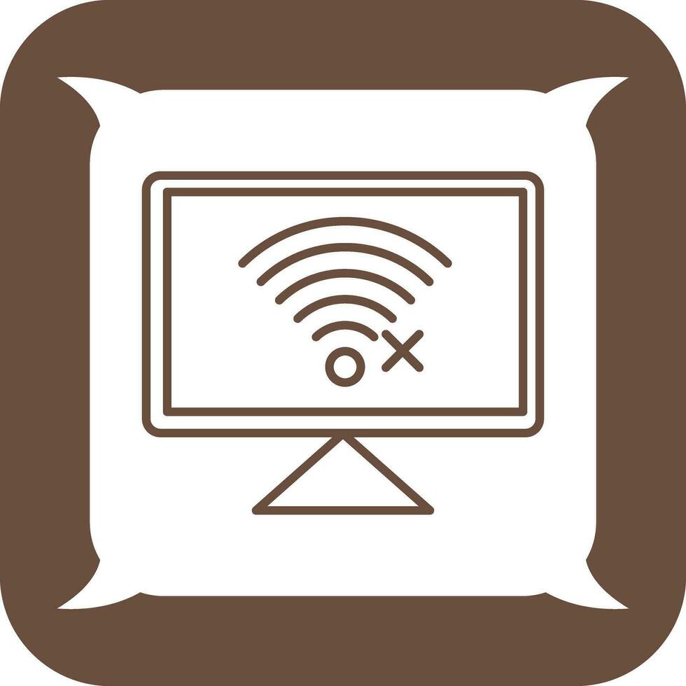 Disconnected Network Vector Icon