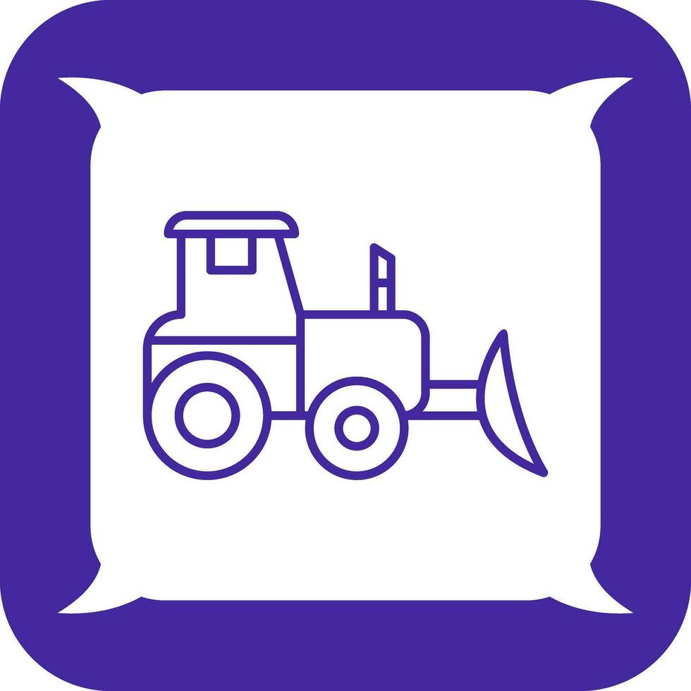 Industrial Tractor Vector Icon