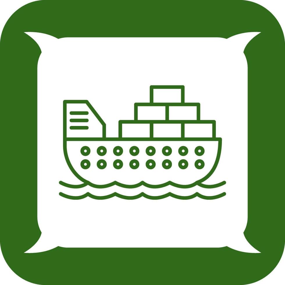 Cargo Ship Vector Icon