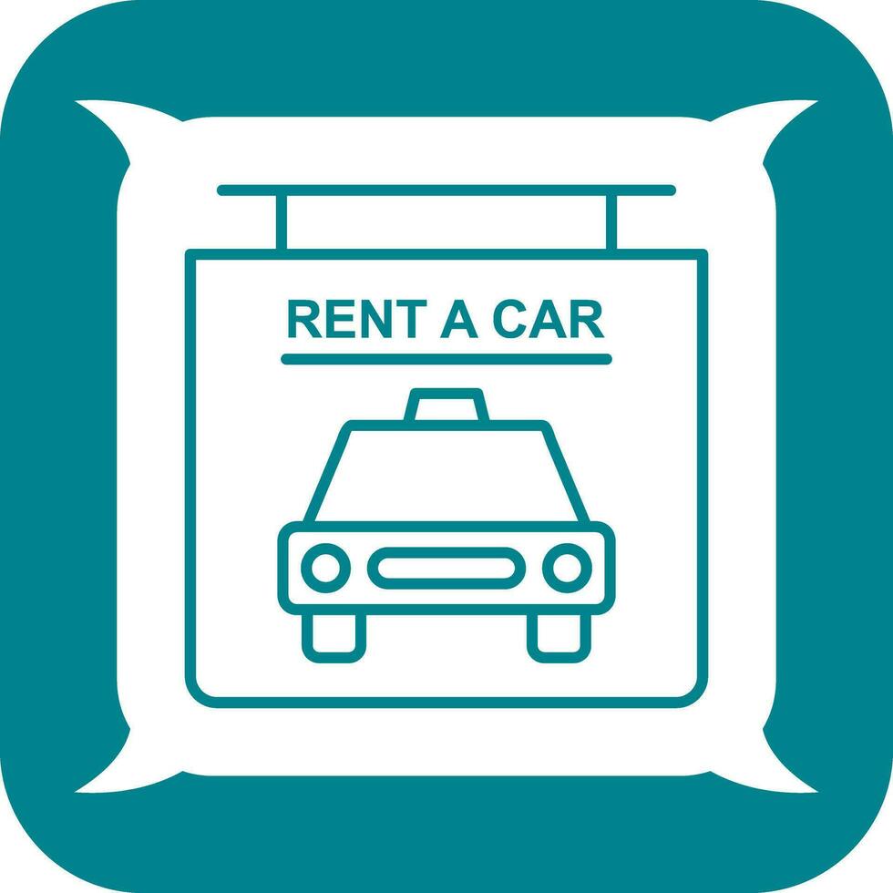 Rent a Car Vector Icon