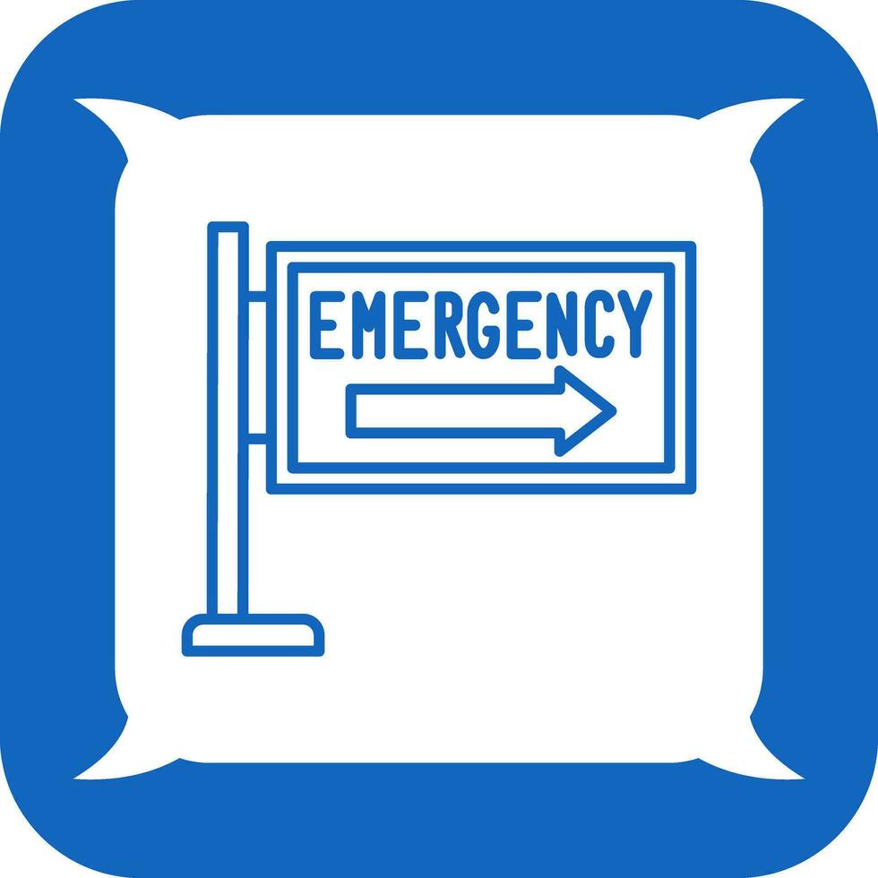 icono de vector de señal de emergencia