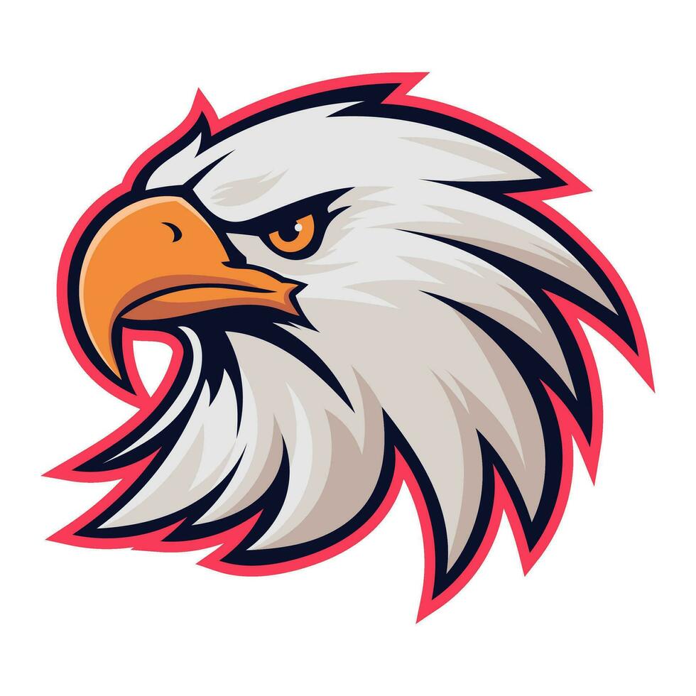 eagle head mascot esport logo vector