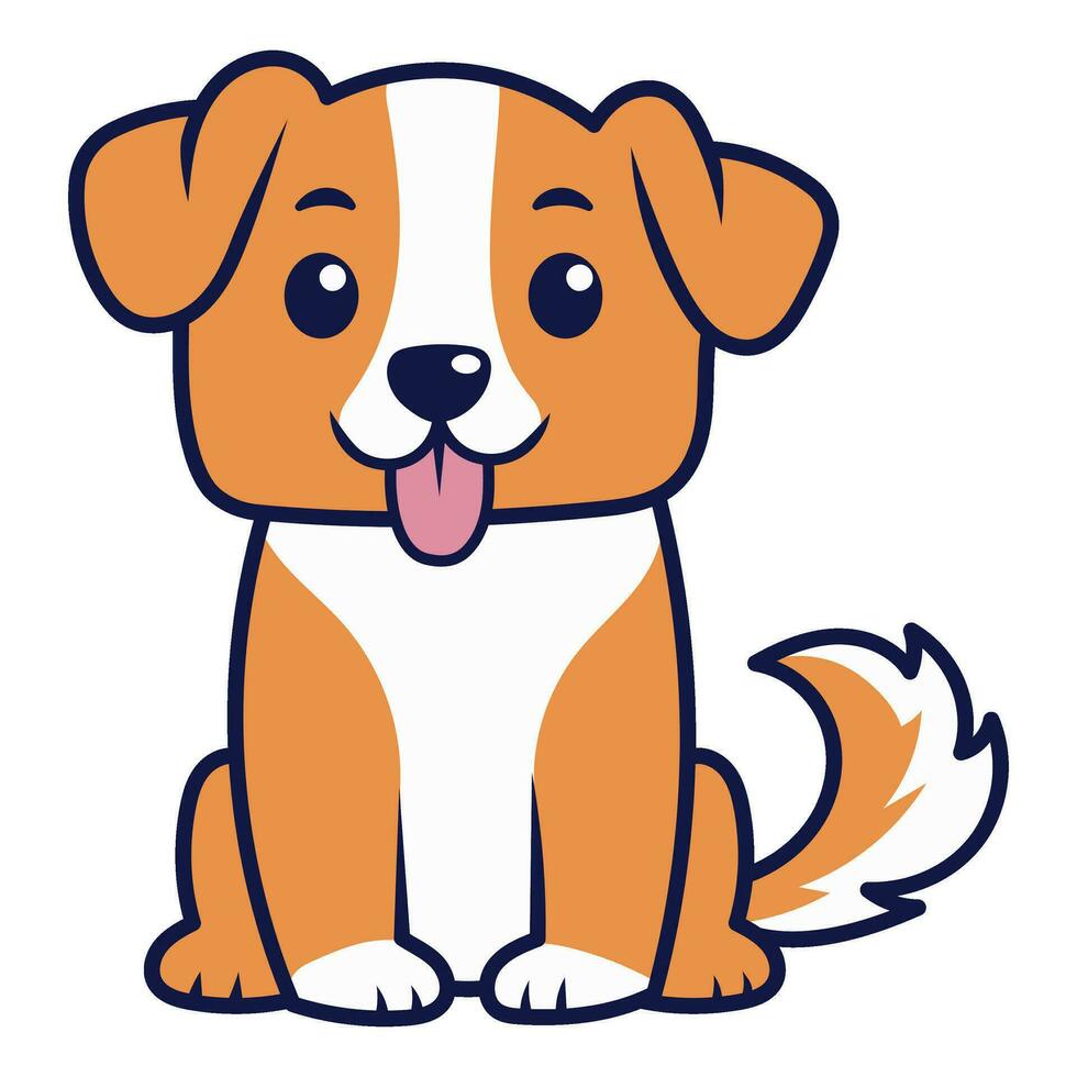 cute dog vector cartoon illustration