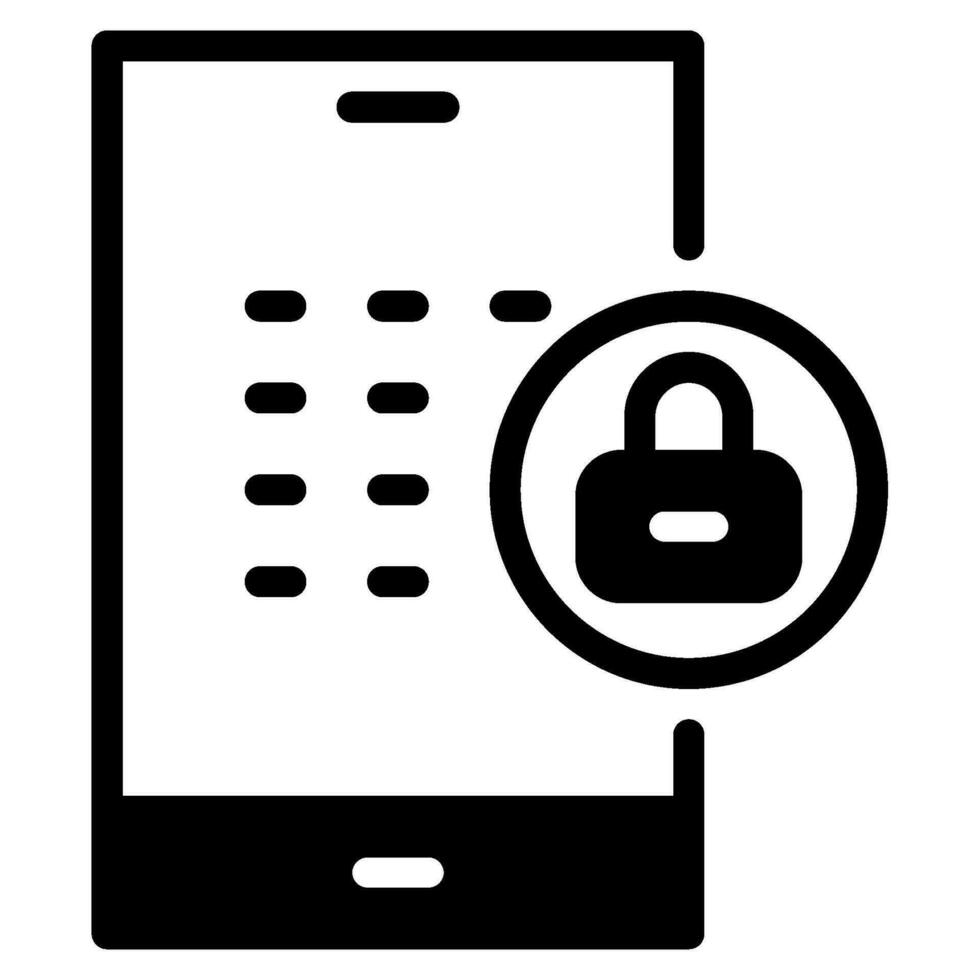 Mobile Privacy icon vector