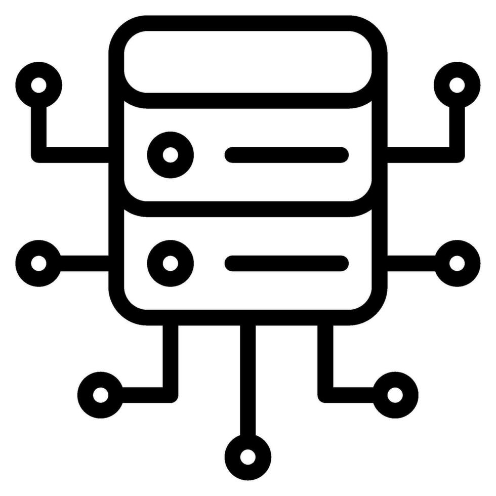 AI and Data icon vector