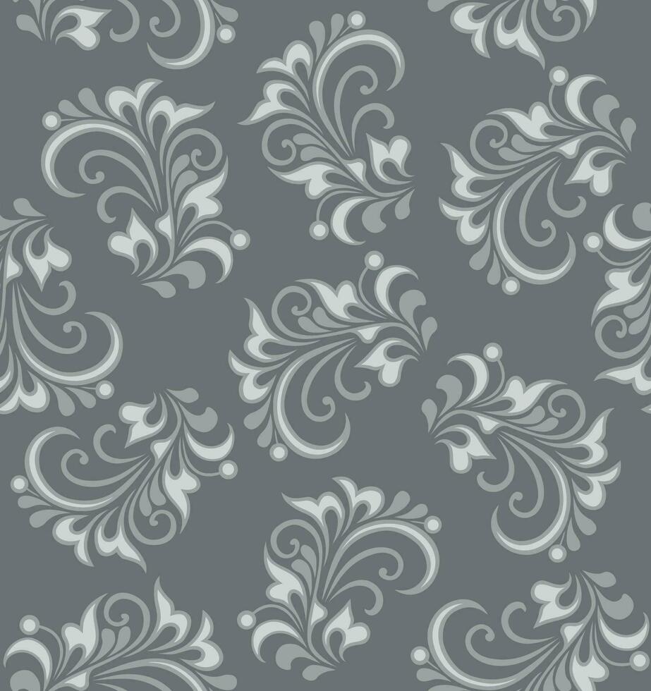 Seamless Decorative Damask Pattern vector