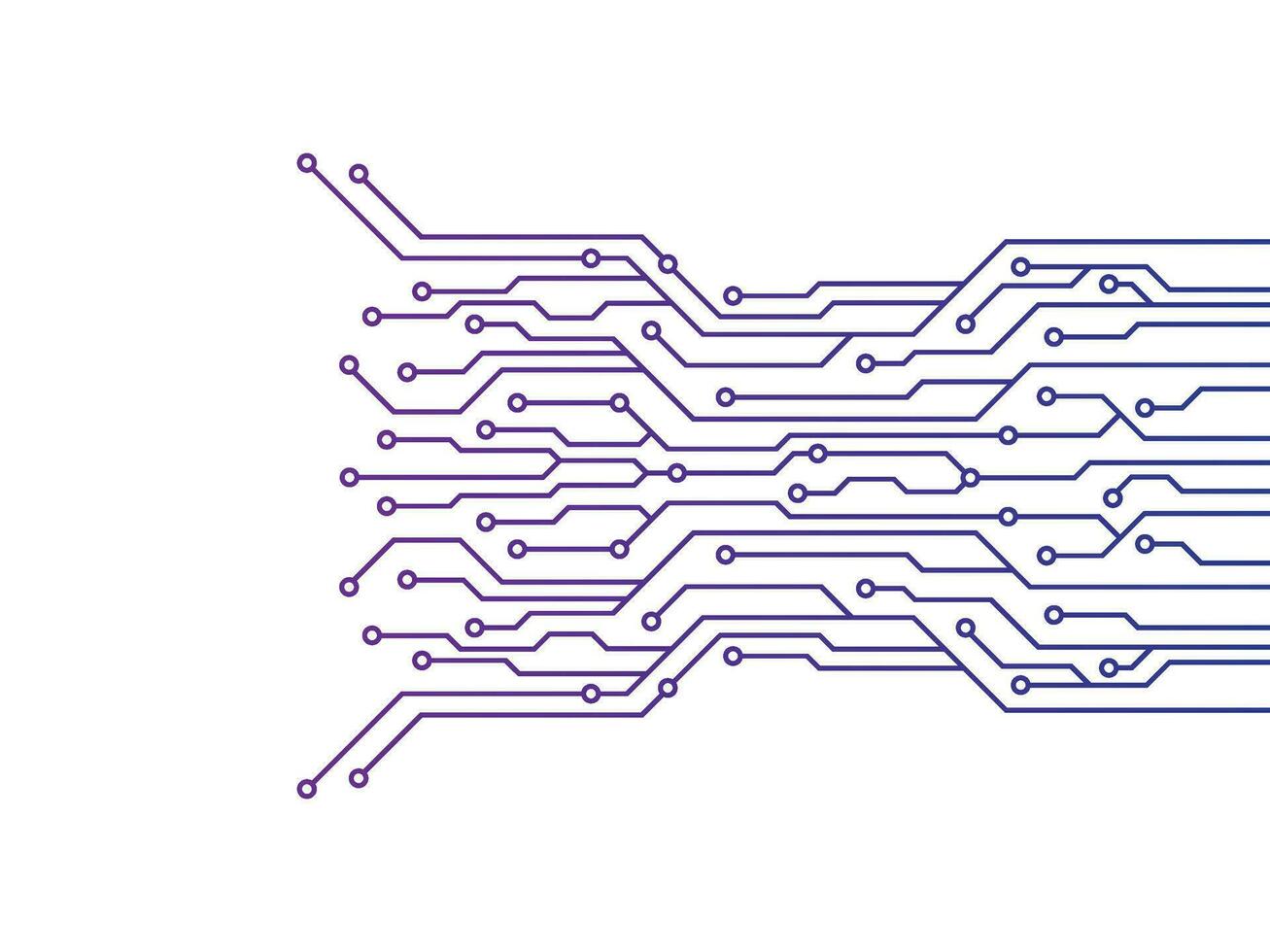 Abstract futuristic circuit board technology background. Circuit board with various technology elements. vector