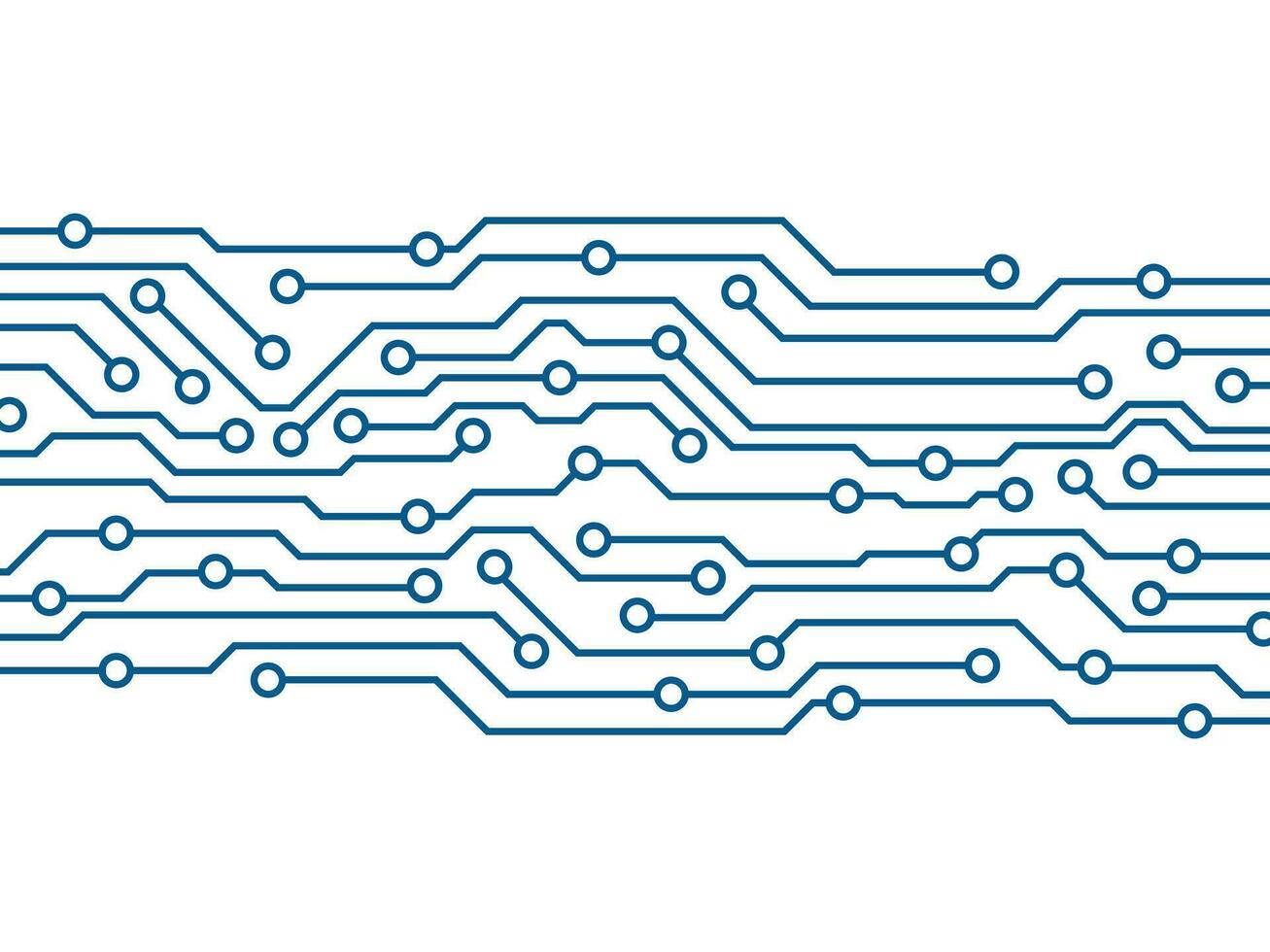 Abstract futuristic circuit board technology background. Circuit board with various technology elements vector