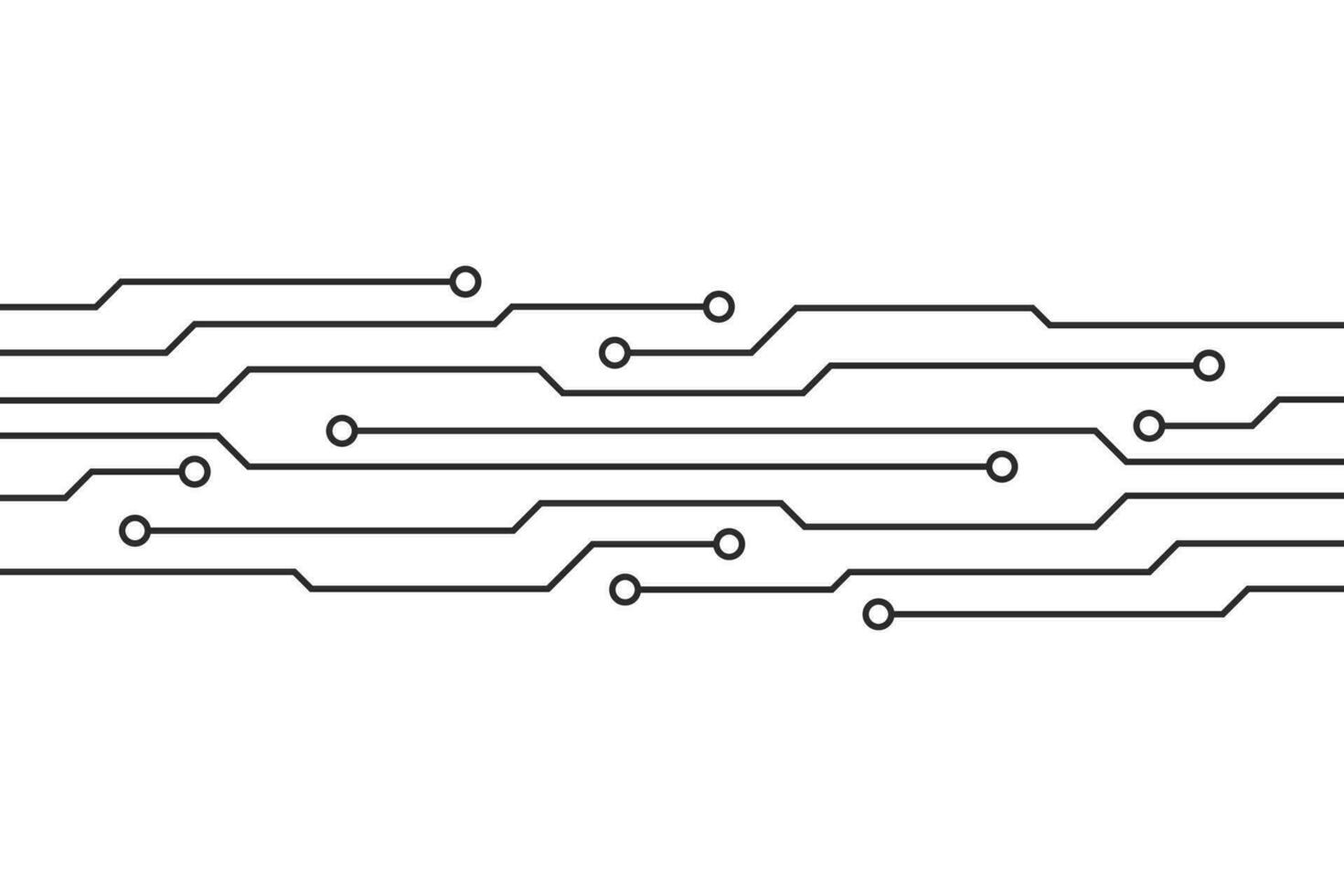 Abstract futuristic circuit board technology background. Circuit board with various technology elements vector