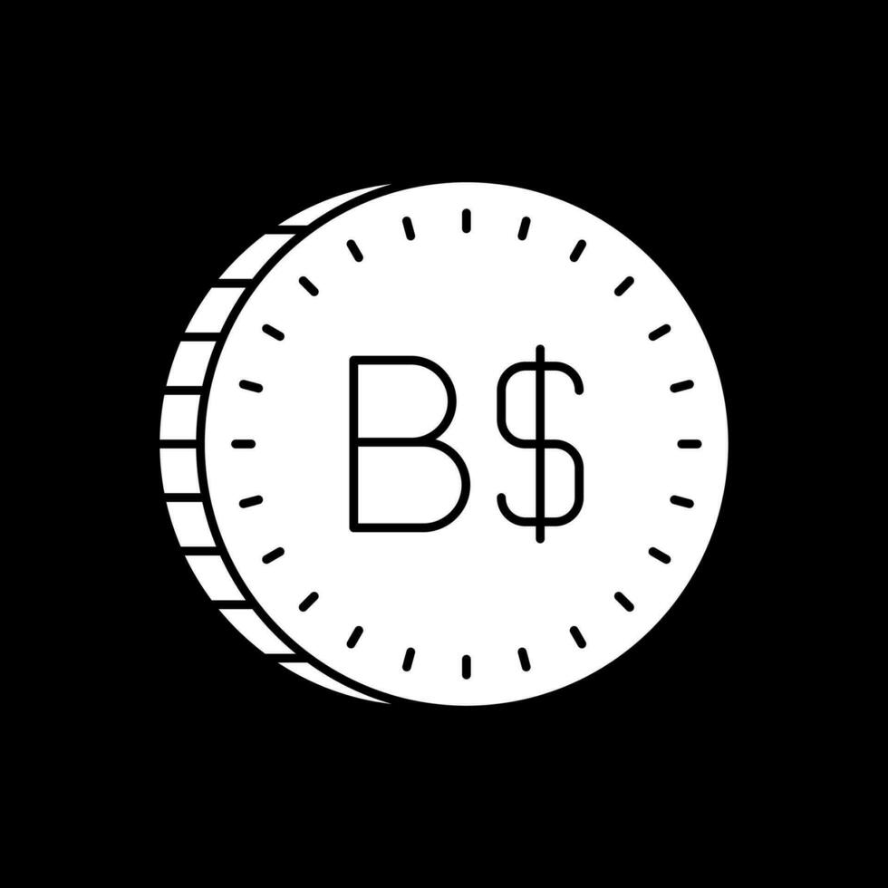 bahameño dólar vector icono diseño