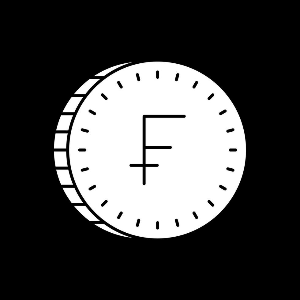 Swiss Franc Vector Icon Design
