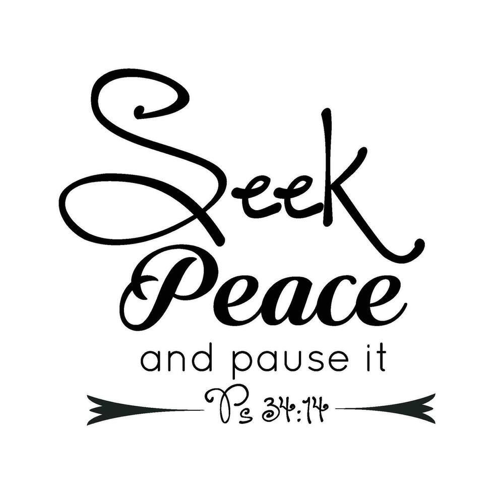 Biblical Phrase, Christian Faith, typography for print or use as poster, card, flyer or T Shirt vector