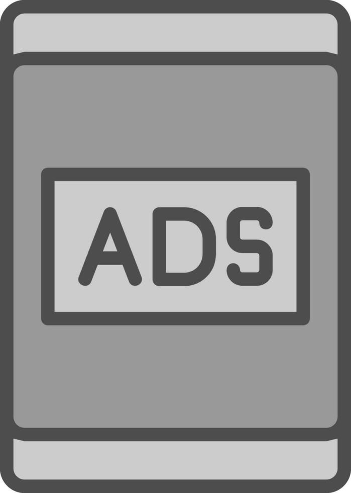 Ads Vector Icon Design