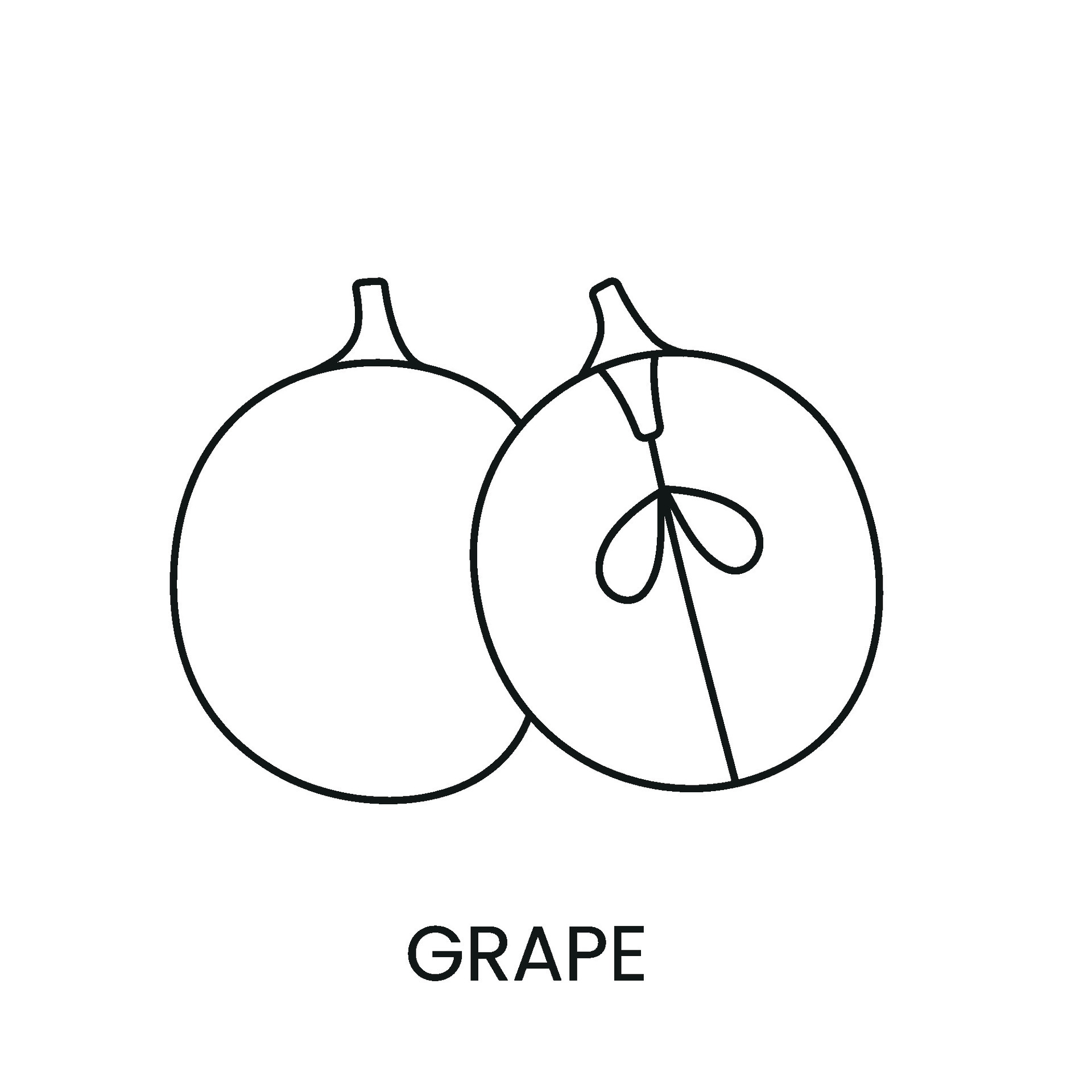 Grapes line icon in vector, berry illustration 29454004 Vector Art at Vecteezy