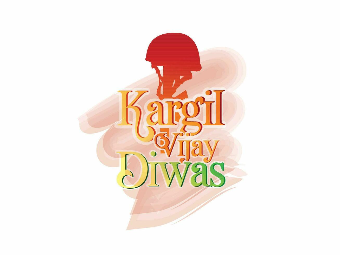 kargil vijay diwas. People remembring and celebrating victory day of indian army vector