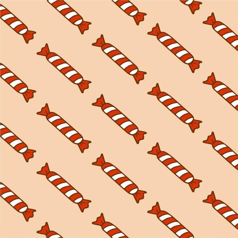 Christmas Candy Cane Pattern Background. Social Media Post. Christmas Decoration Vector Illustration.