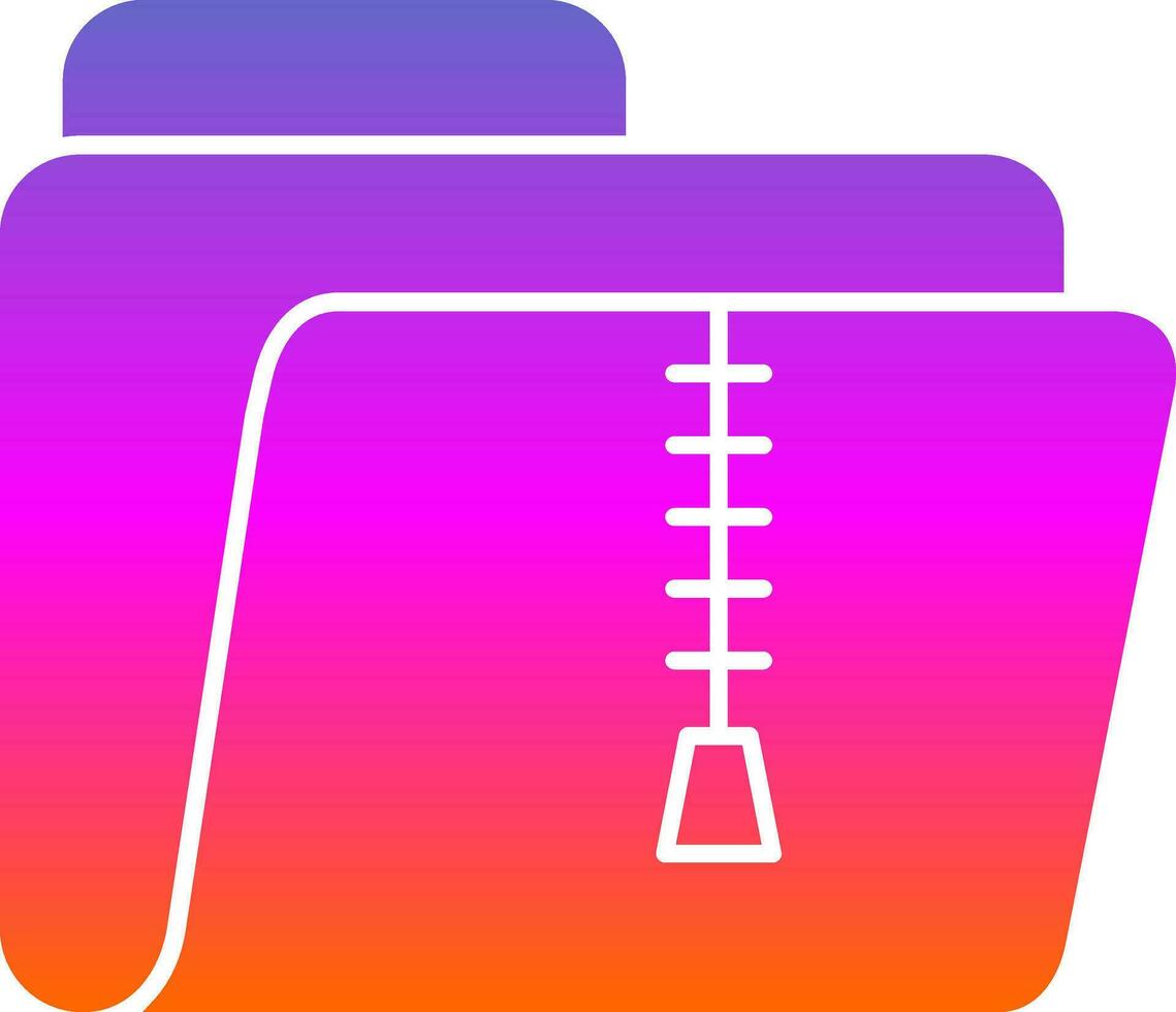 Zip Folder Vector Icon Design