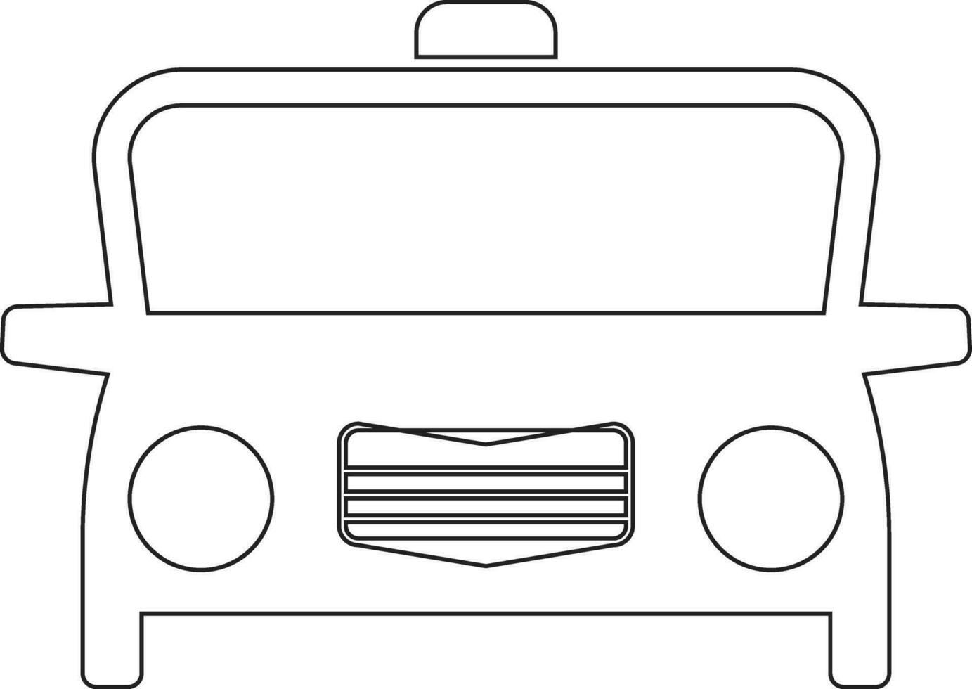 Car line icon design vector