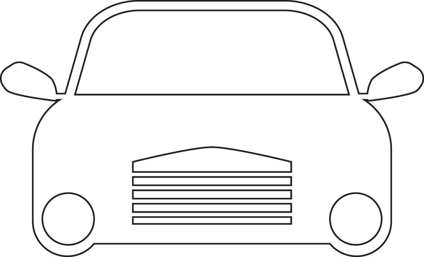 Car line icon design vector