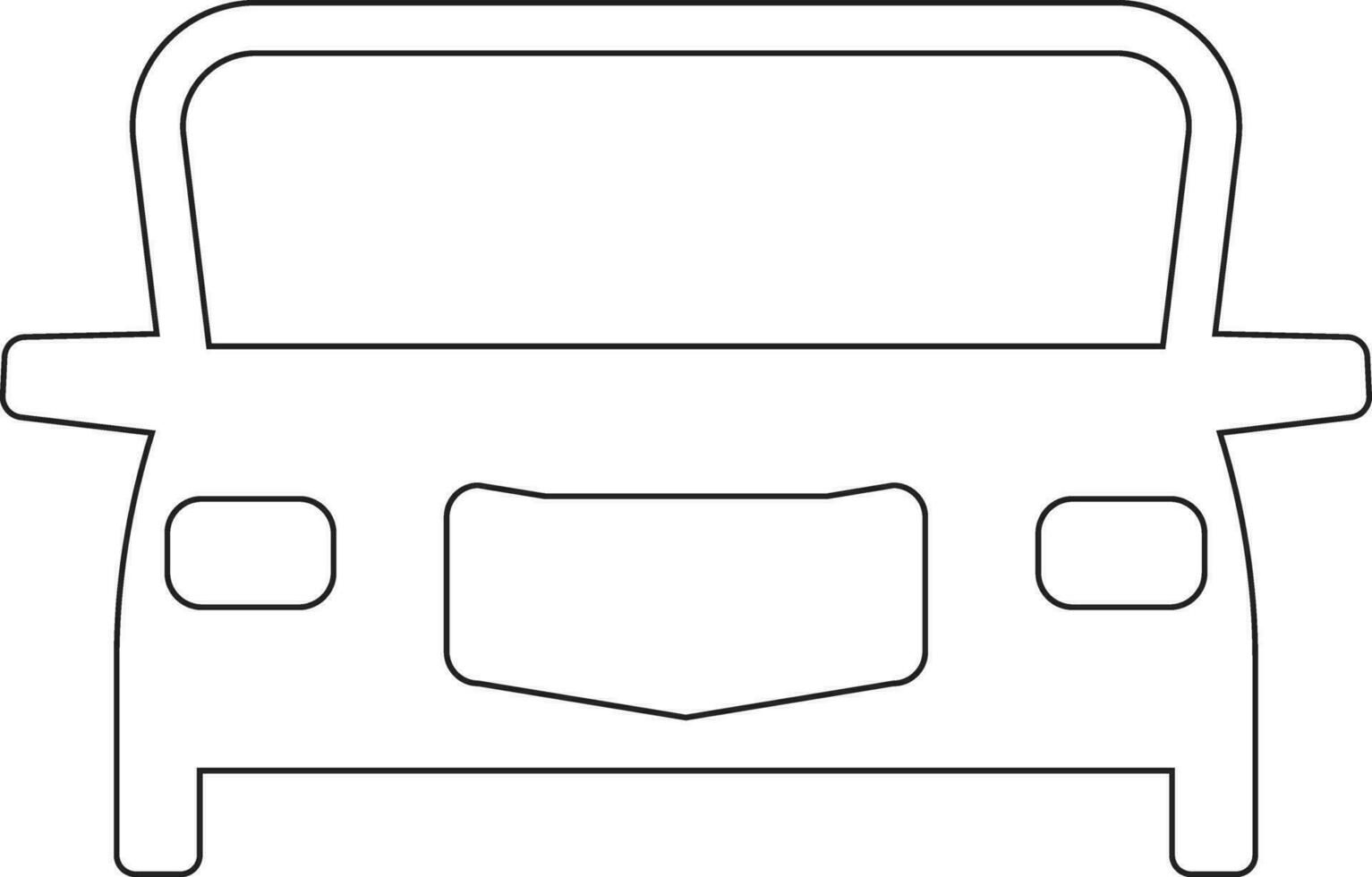 Car line icon design vector