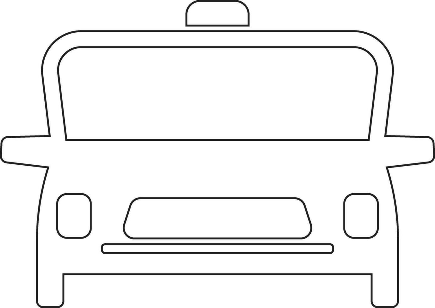 Car line icon design vector