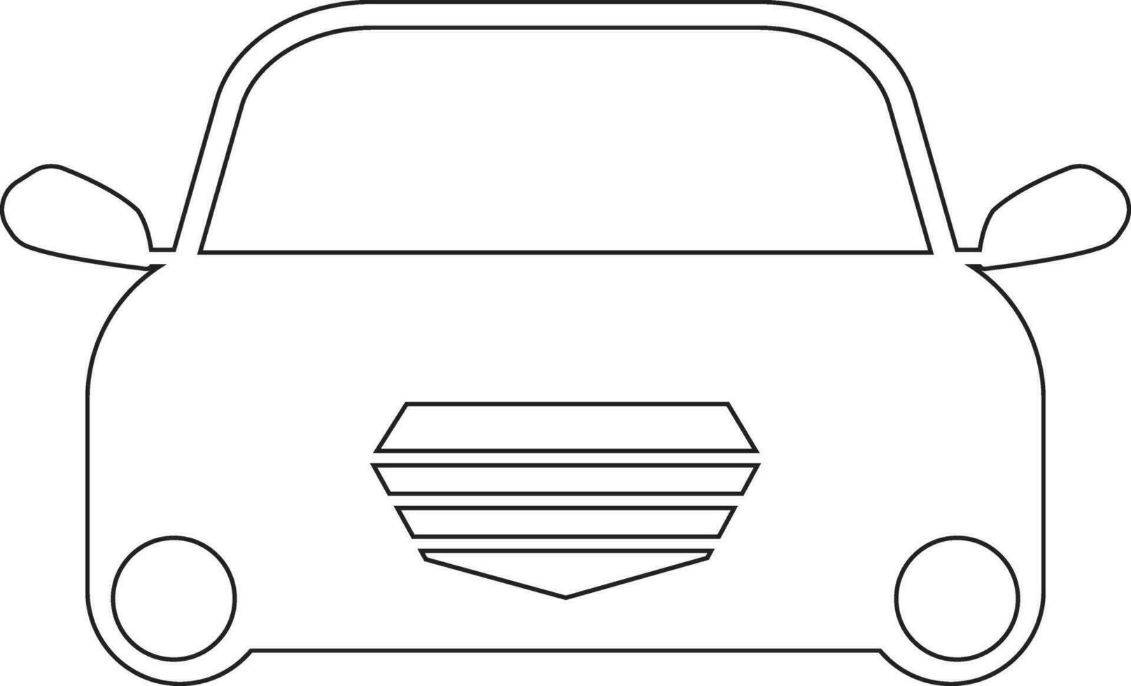 coche línea icono diseño vector