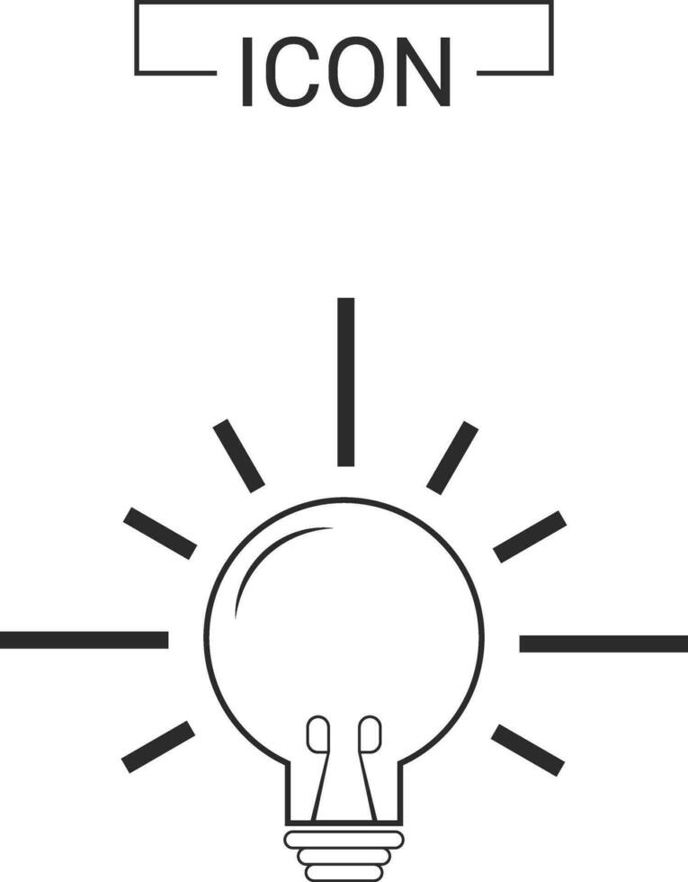 Light bulb icon design vector