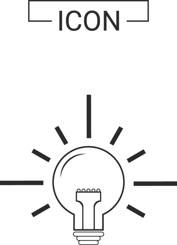 Light bulb icon design vector