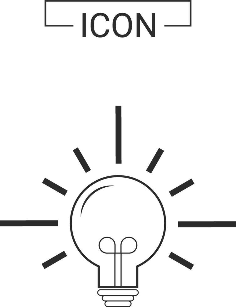 Light bulb icon design vector