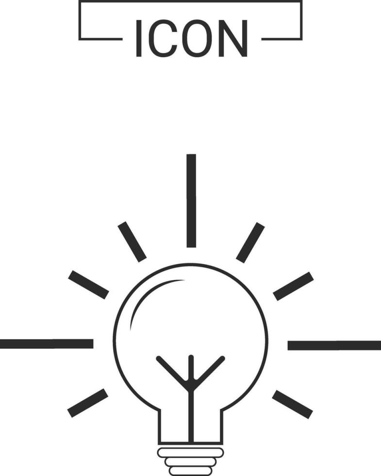 Light bulb icon design vector