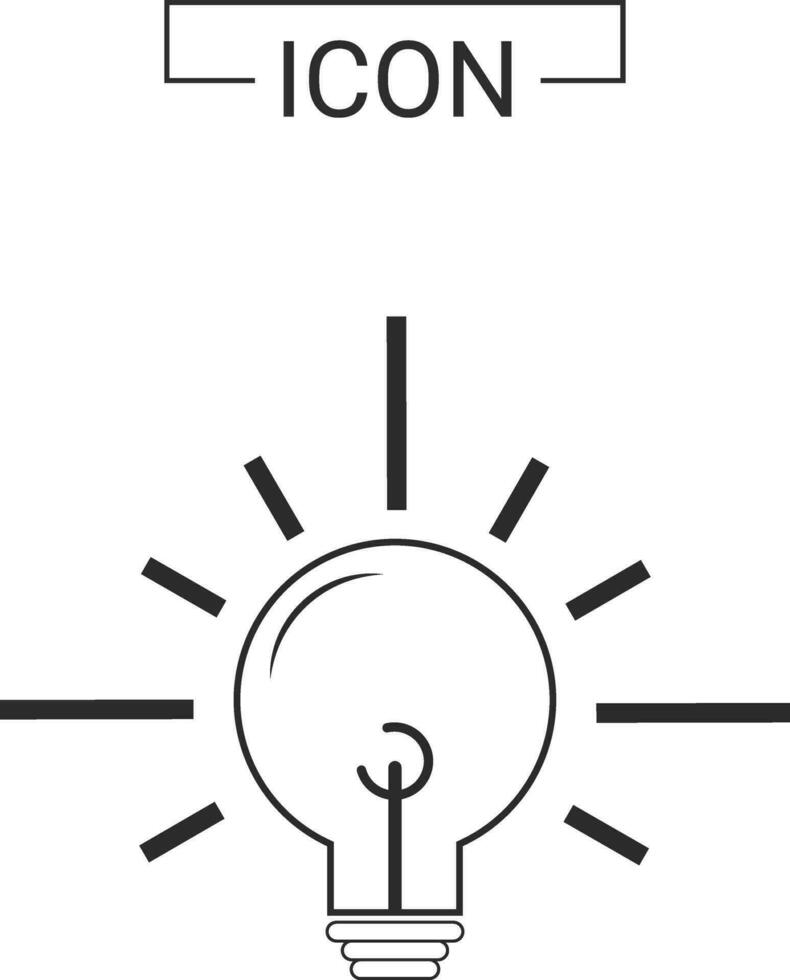 Light bulb icon design vector