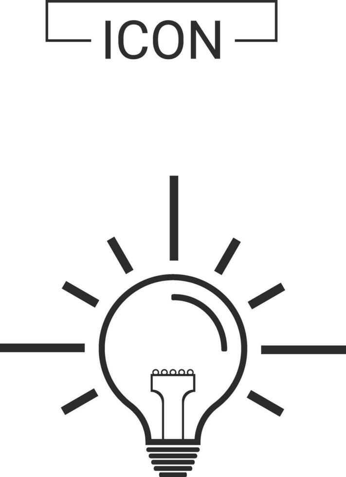 Light bulb icon design vector