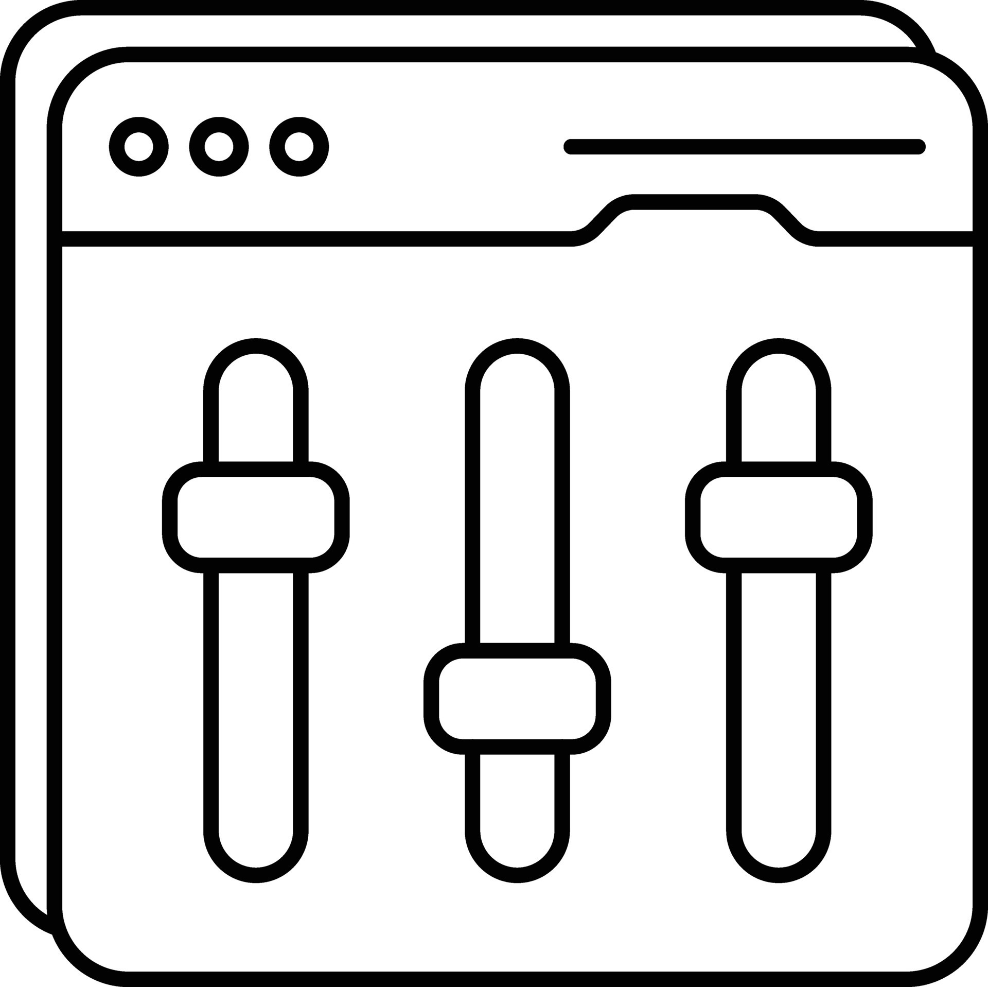 volume equalizer line icons design style 29454719 Vector Art at Vecteezy