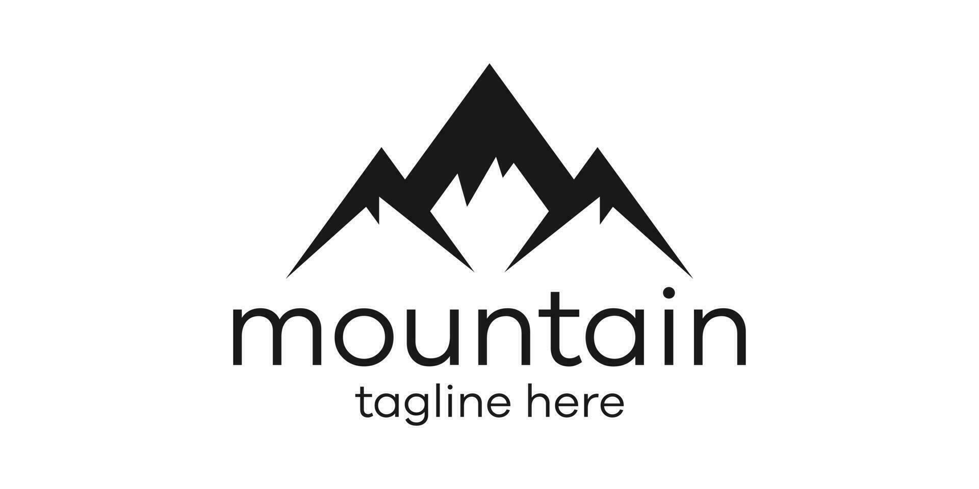 mountain logo simple vector illustration