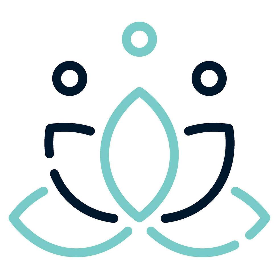 Mindfulness Meditation Icon Illustration, for uiux, infographic, etc vector