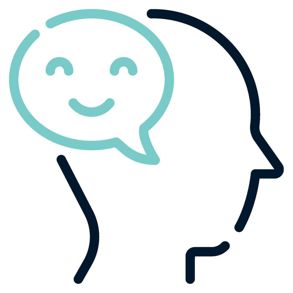 Positive Affirmations Icon Illustration, for uiux, infographic, etc vector