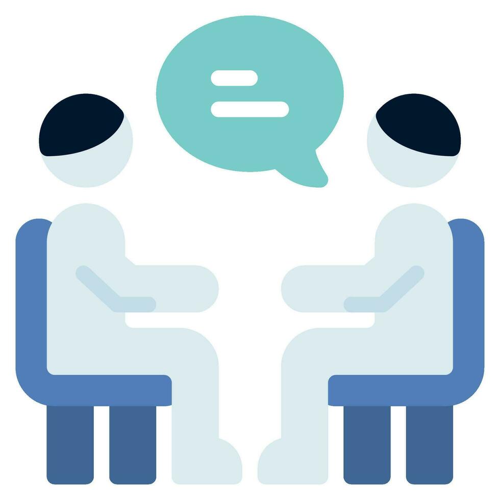 Therapy Session Icon Illustration, for uiux, infographic, etc vector