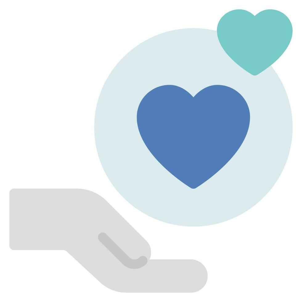 Self Compassion Icon Illustration, for uiux, infographic, etc vector