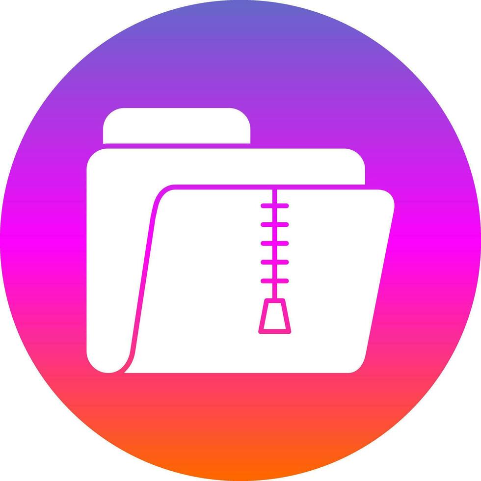 Zip Folder Vector Icon Design
