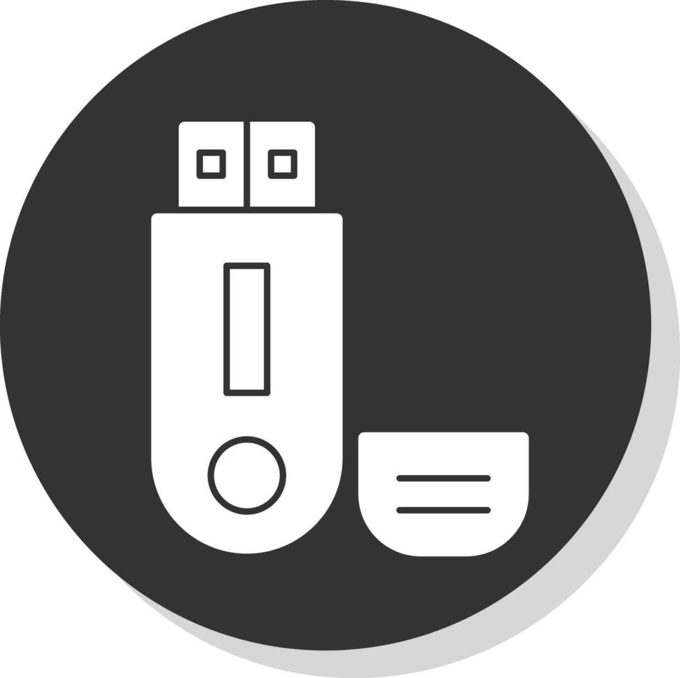 Pendrive Vector Icon Design