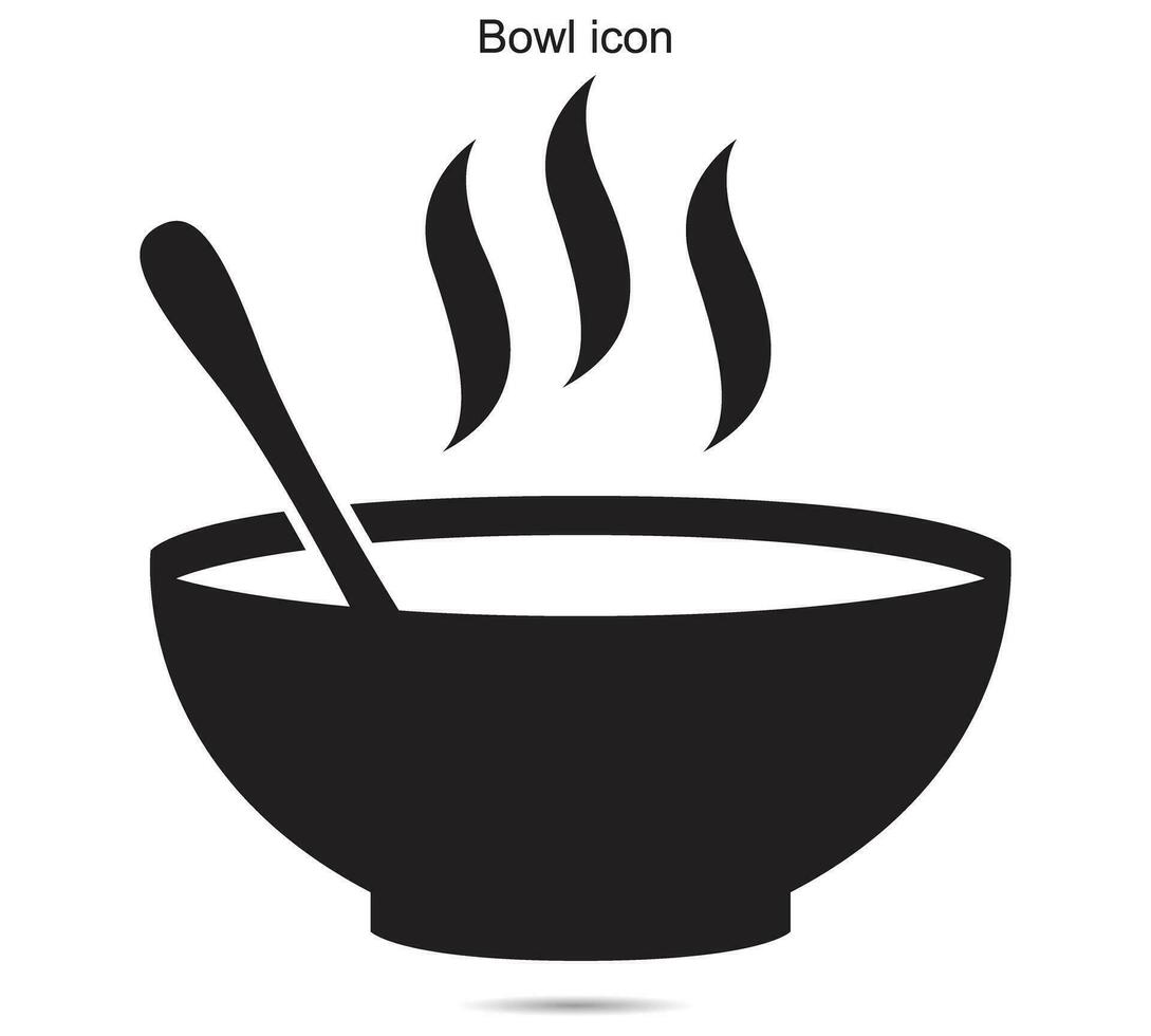 Bowl icon, Vector illustration