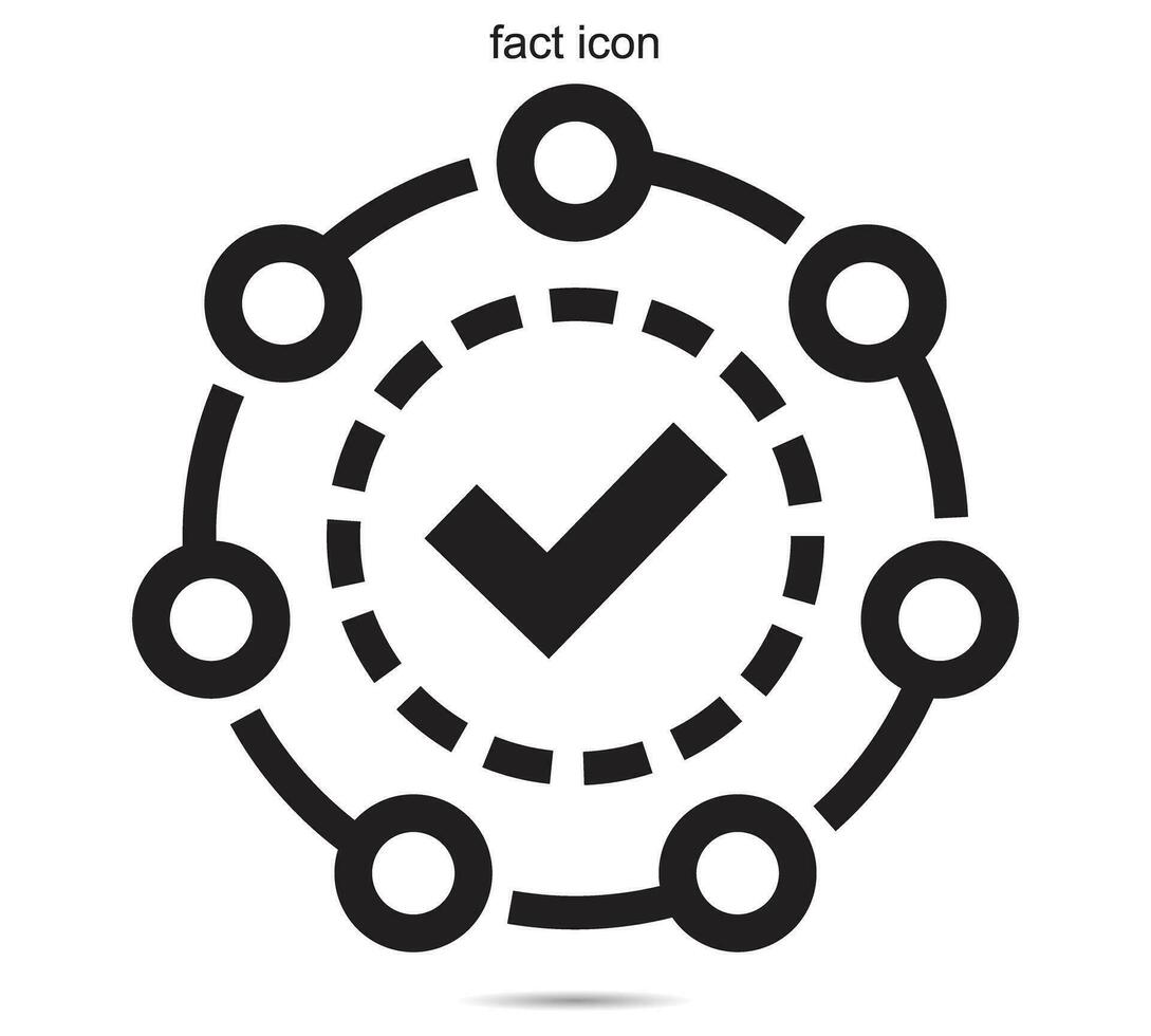 fact icon, Vector illustration