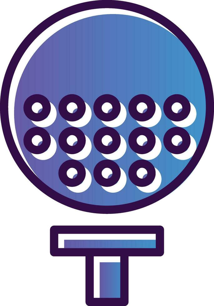 Golfball Vector Icon Design
