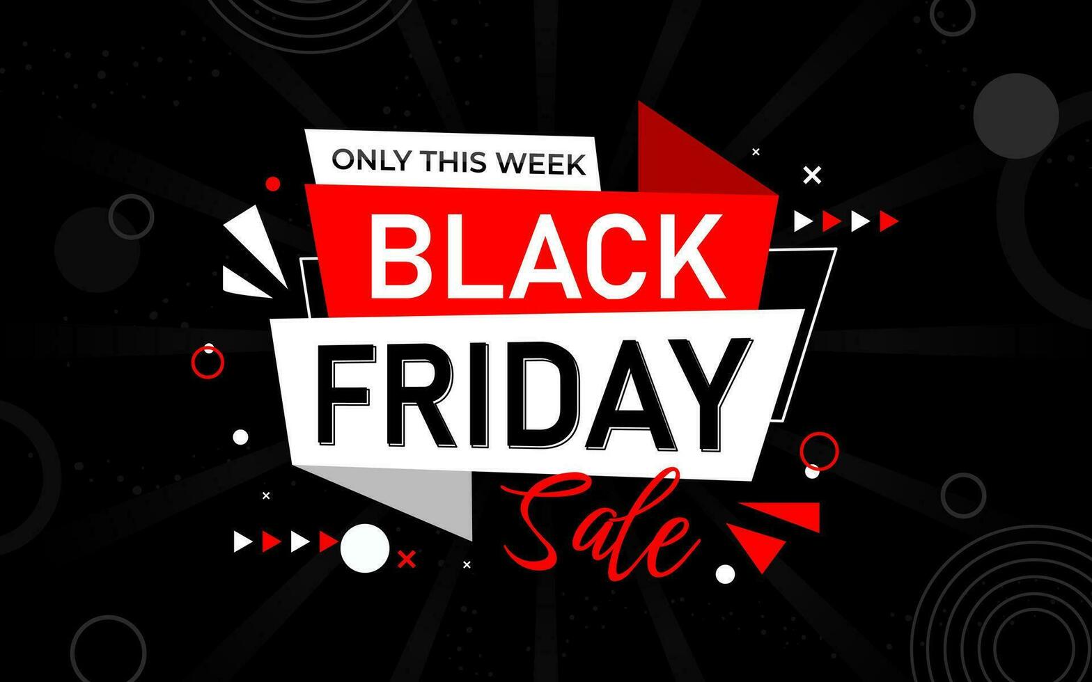 Black Friday Sale Special Offer Background Banner Card vector