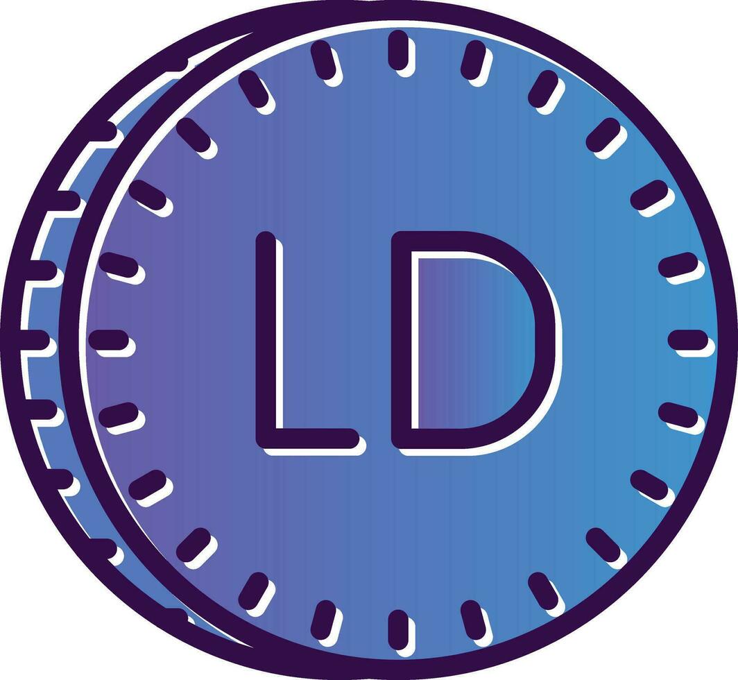 libio dinar vector icono diseño